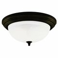 Brightbomb Three Light Indoor Flush Mount Ceiling Fixture - Oil Rubbed Bronze BR3276066